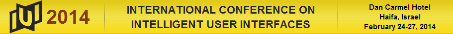 2014 International Conference on Intelligent User Interfaces
